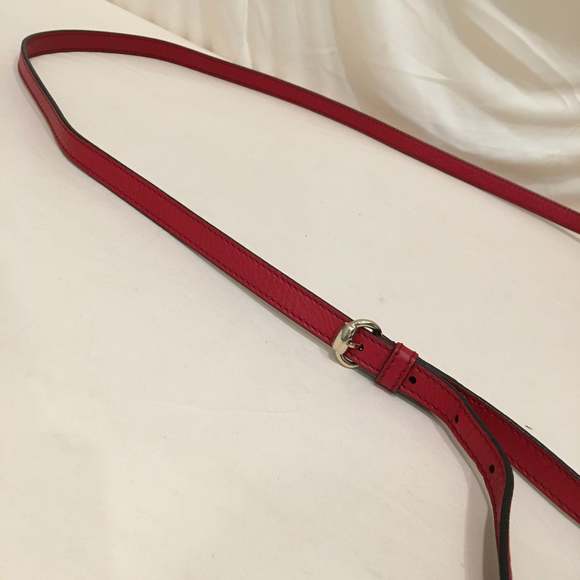 Gucci Red Leather Soho Camera Crossbody Bag Sku# 74146 - Picture 7 of 11